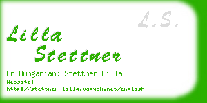 lilla stettner business card